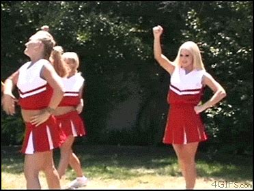 Cheerleader NSFW Gif